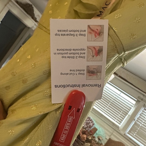 ✔️#73B BNWT MAC DUGGAL dress in Pistaccio # 70163 - Picture 8 of 9